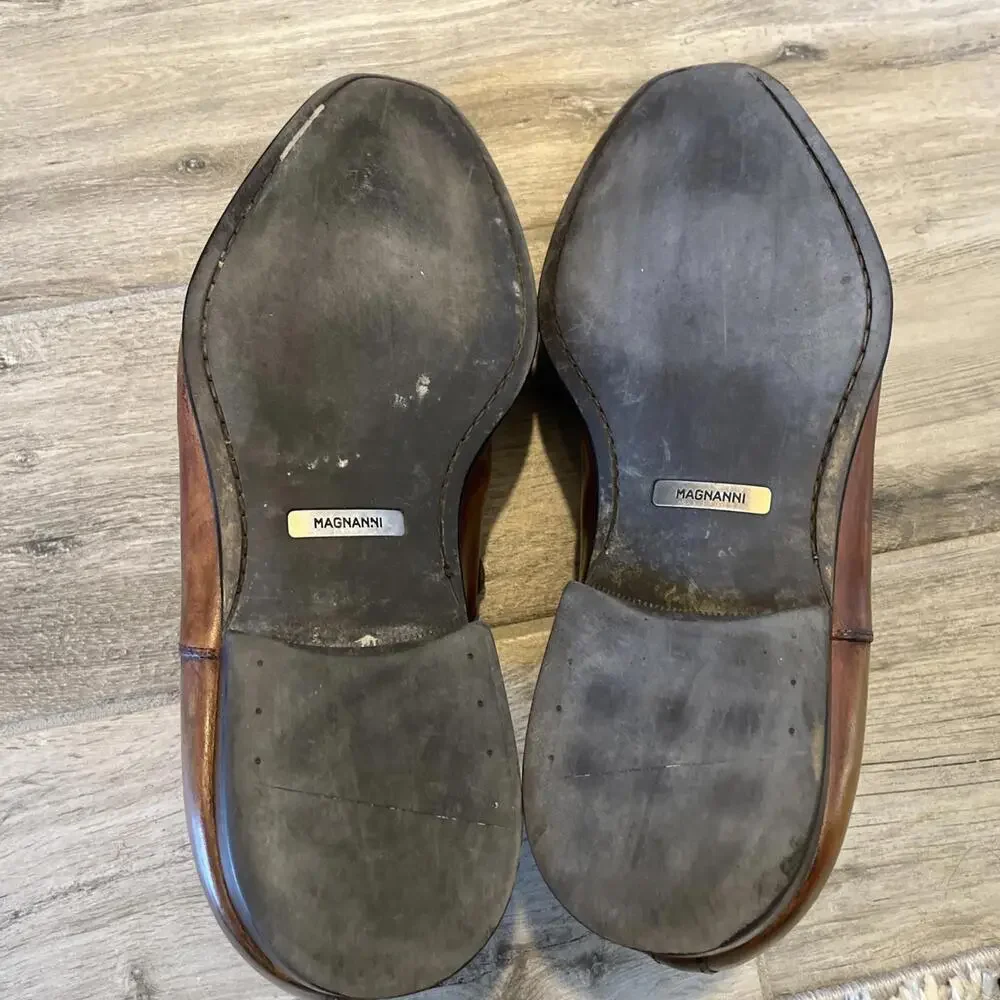 MAGNANNI FLEX MENS DRESS SHOES SIZE US12 MADE IN SPAIN GOOD CONDITION *READ*